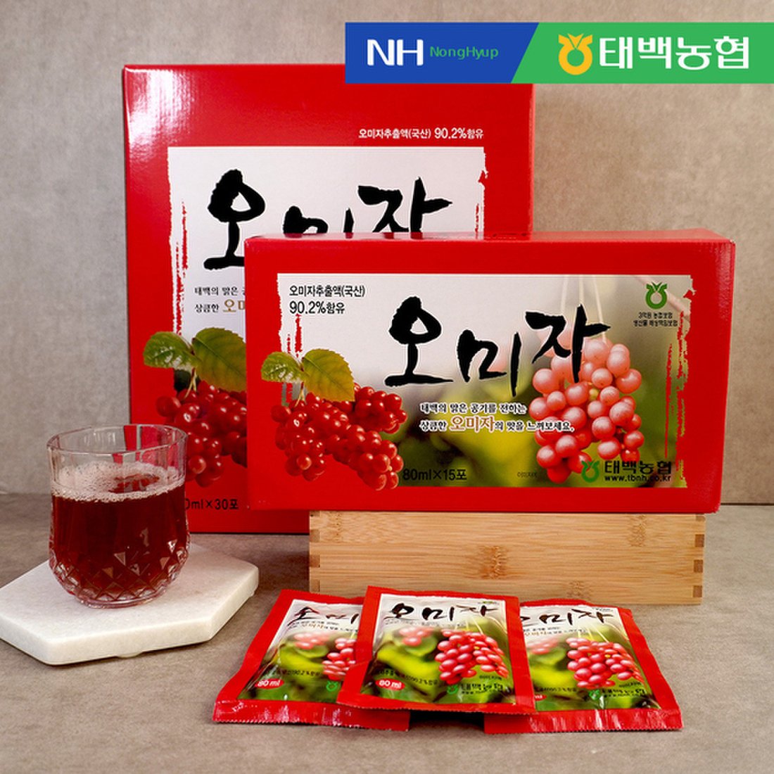 이젠하우스 자연미소_오미자즙_1,000ml 1000G 썸네일 3
