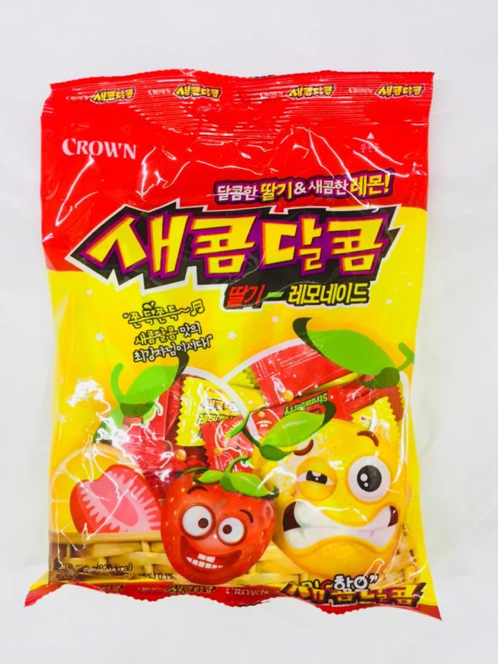 (주)크라운제과 새콤달콤딸기레모네이드 새콤달콤딸기레모네이드 200G x 1EA 썸네일 2