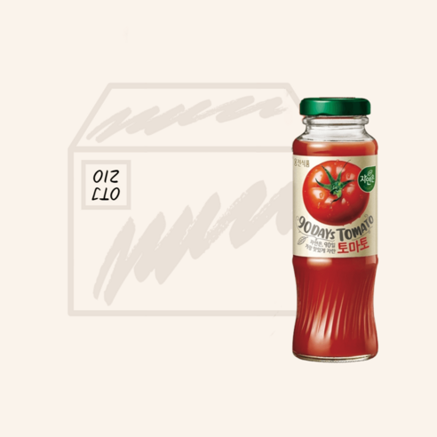 웅진식품 자연은90일토마토180ML*12 - BOTTLE 썸네일 2