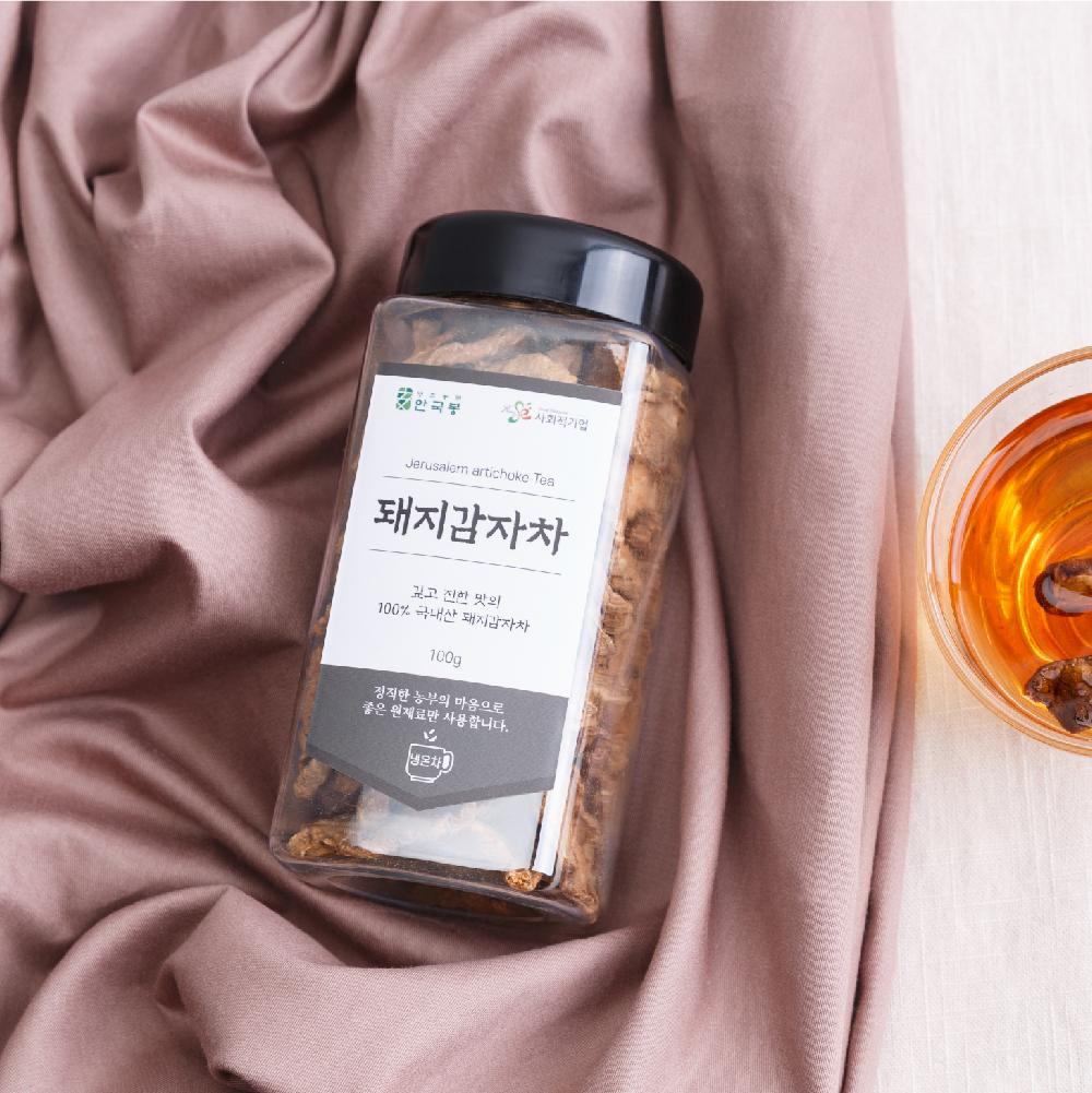 지리산뚱딴지영농조합 구비구비 돼지감자차-10g(10g*5)주전자용벌크 썸네일 2