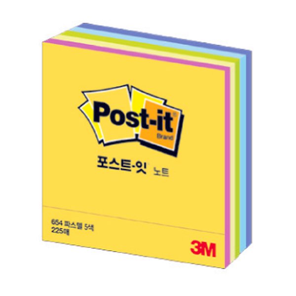3M/포스트잇/76*76mm/하트모양/핑크 썸네일 2