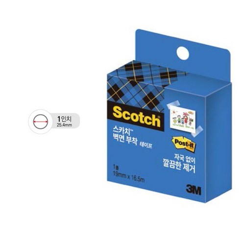 3M/벽면부착테이프/183/19mmX16.5m 썸네일 3