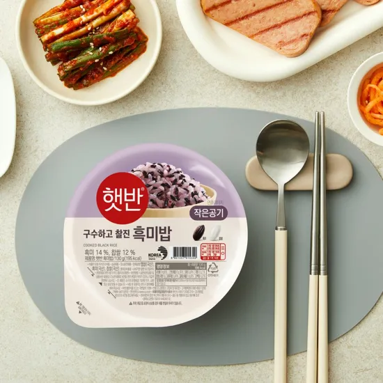 CJ제일제당 햇반 흑미밥 작은공기 130g*3 썸네일 2
