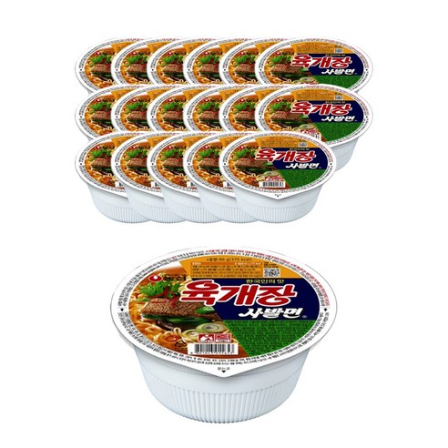 육개장사발면 얼큰한맛 86G 썸네일 3