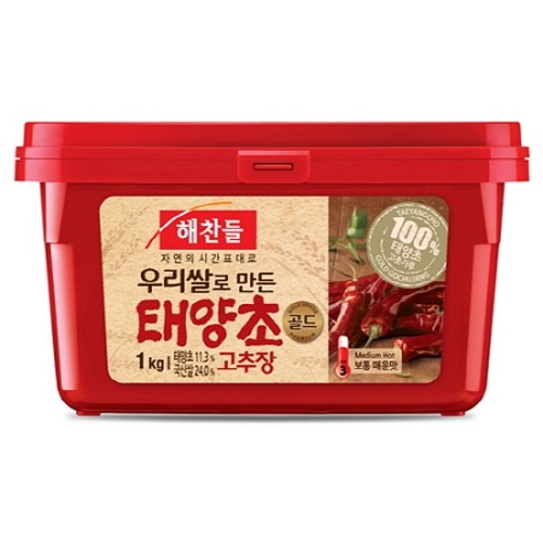 해찬들 태양초 골드 고추장 1kg 썸네일 3