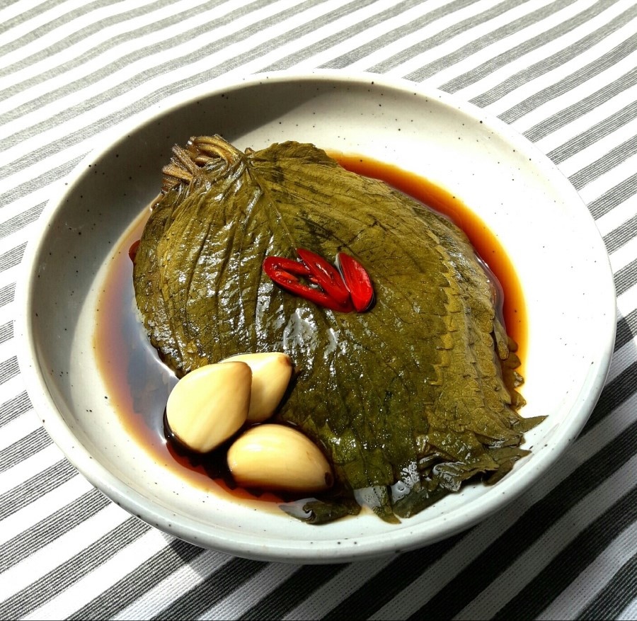 정민옥깻잎장아찌 100g 썸네일 2