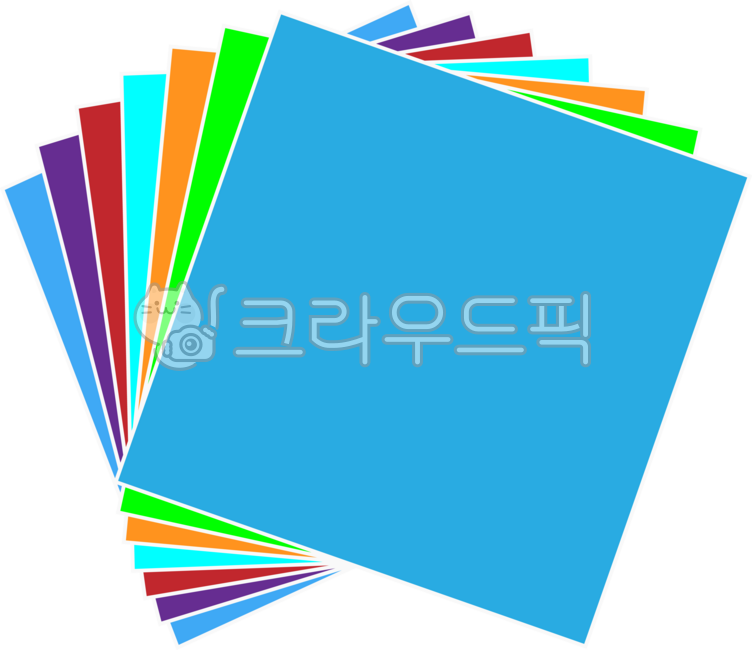 Z)양면색종이 12색 6매 썸네일 3