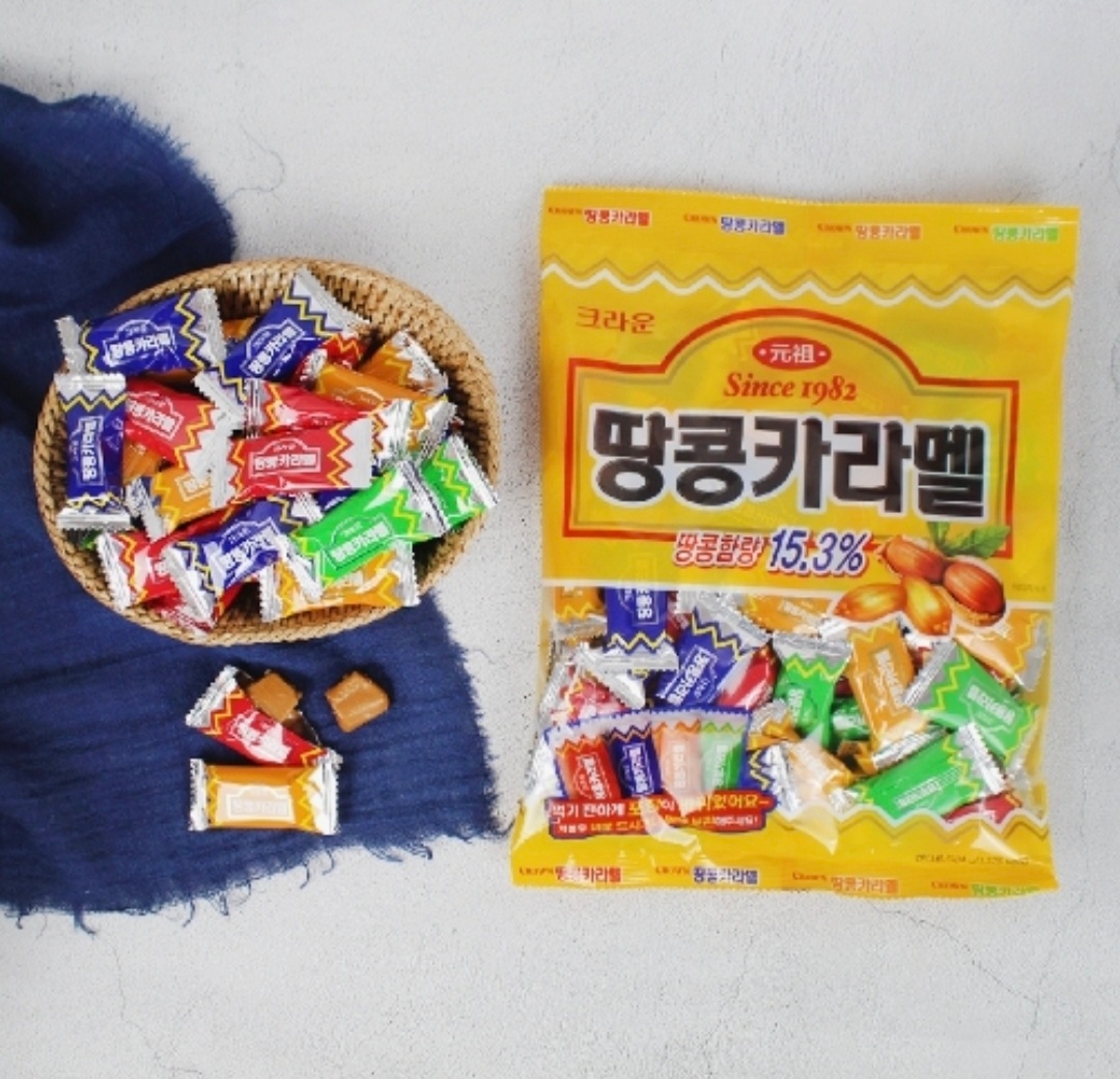 (주)크라운제과 땅콩카라멜140g 썸네일 2