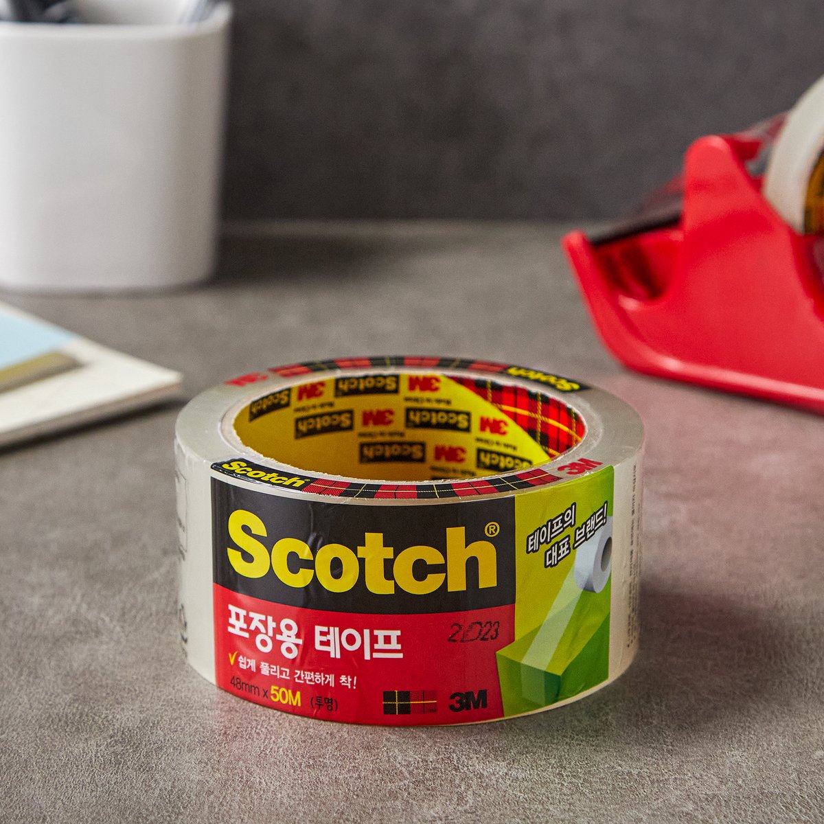 3M/포장용테이프/132R/3+1/투명 썸네일 2