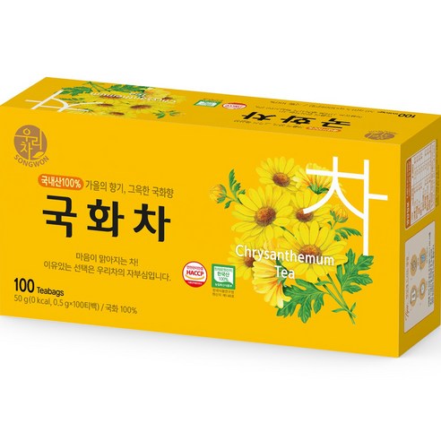 (주)국심 국화향이그윽한 중양국화차 0.5g tea bag 20개입 썸네일 2