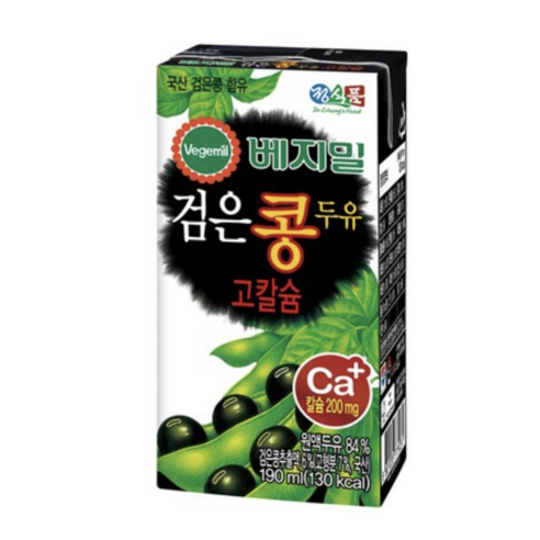 와이즐렉 검은콩고칼슘두유(팩) 190ml * 24 썸네일 2