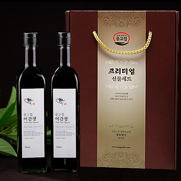 삼천포어간장 어간장 유리병 선물세트 500ml+500ml 썸네일 2