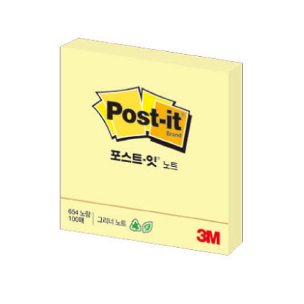 포스트잇노트강한점착용(사과)/76X76mm/45매 썸네일 3