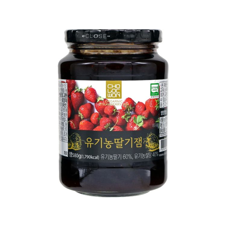 초록원 유기농 딸기잼  580G x 15EA 썸네일 3