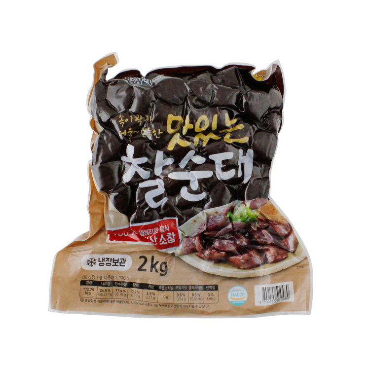문정식품 찰순대 2kg 썸네일 2
