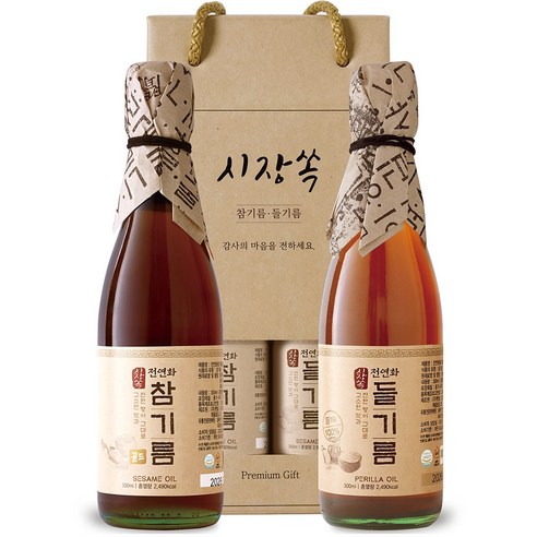 초록들 참기름 선물세트 1호(참기름,들기름,볶은통깨 150) 썸네일 2