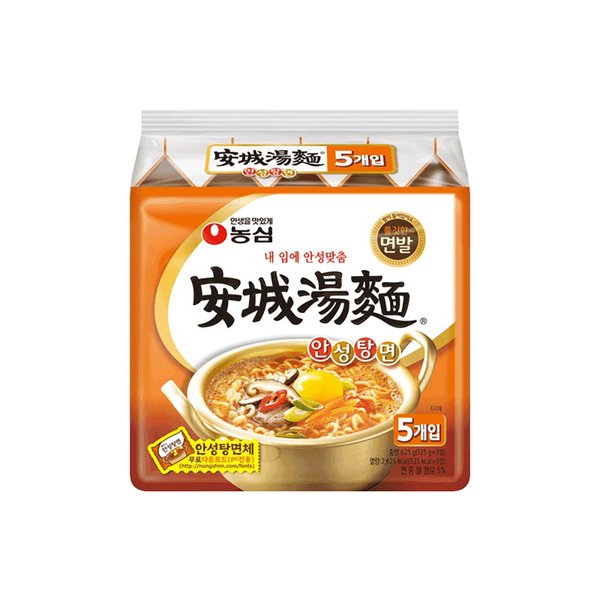 농심 안성탕면5입 125G x 5EA 썸네일 2