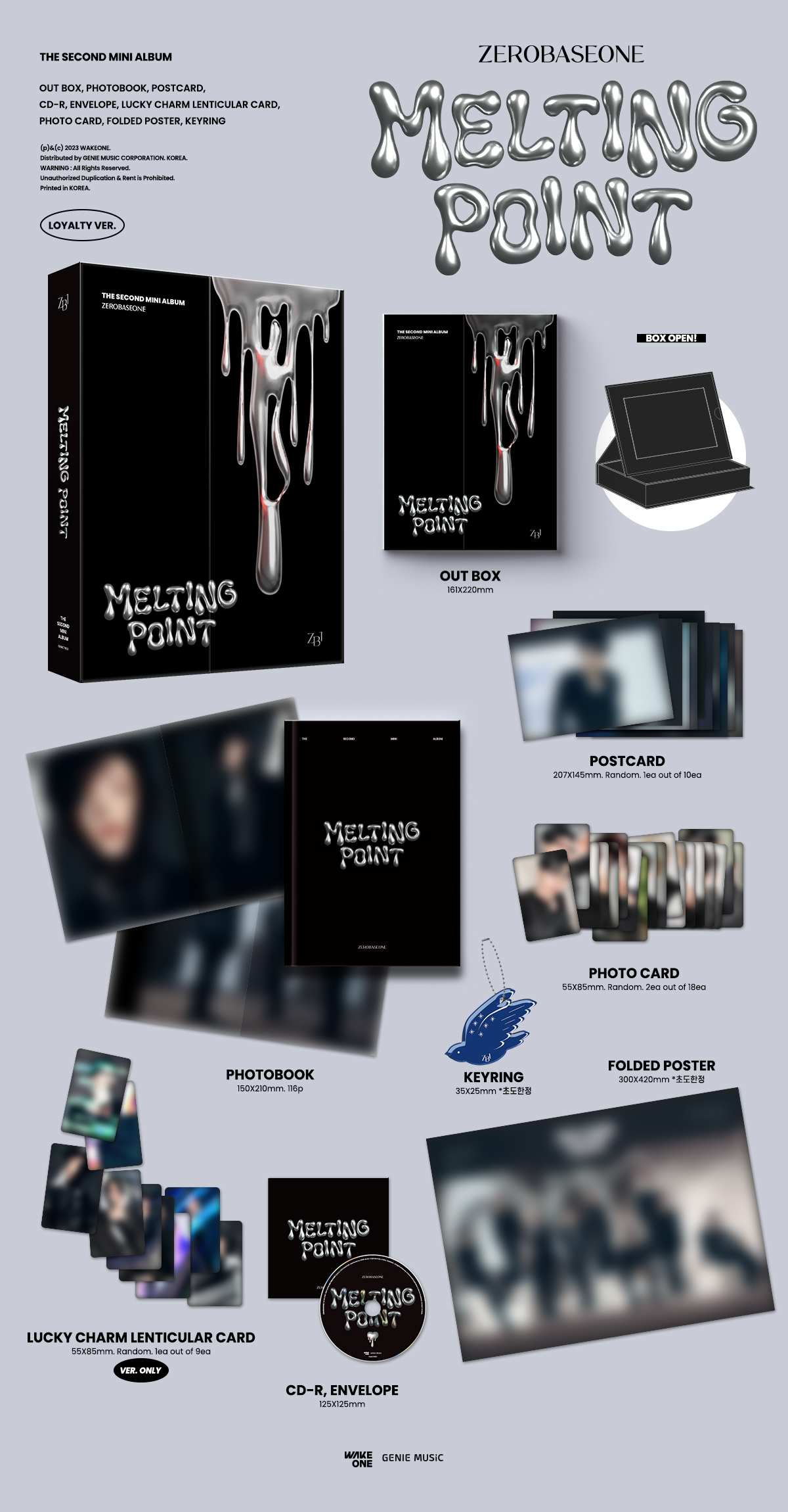 제로베이스원-MELTING POINT[Fairytale ver./Mystery ver./Loyalty ver.] 썸네일 2