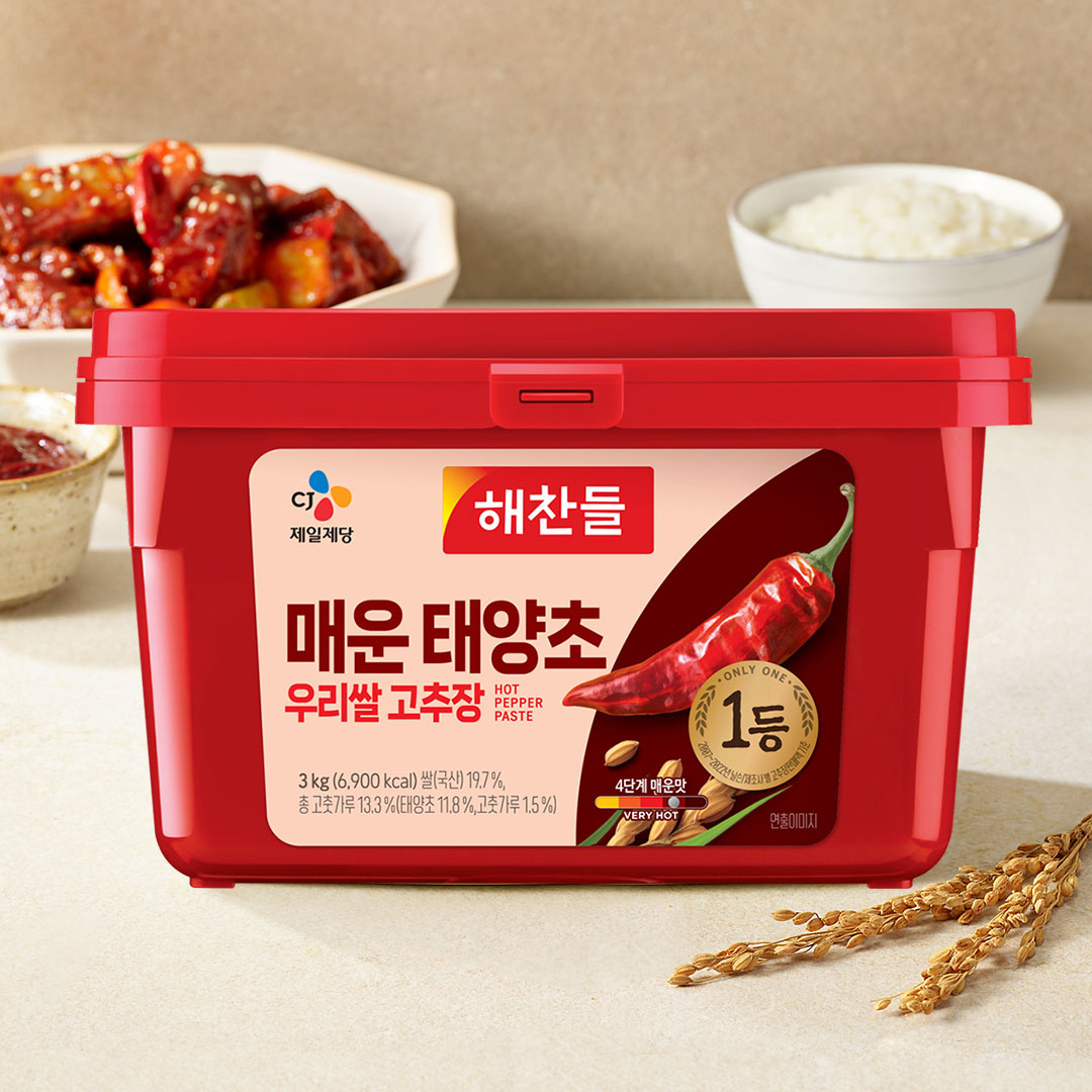해찬들 태양초 매운 고추장 3kg 썸네일 3