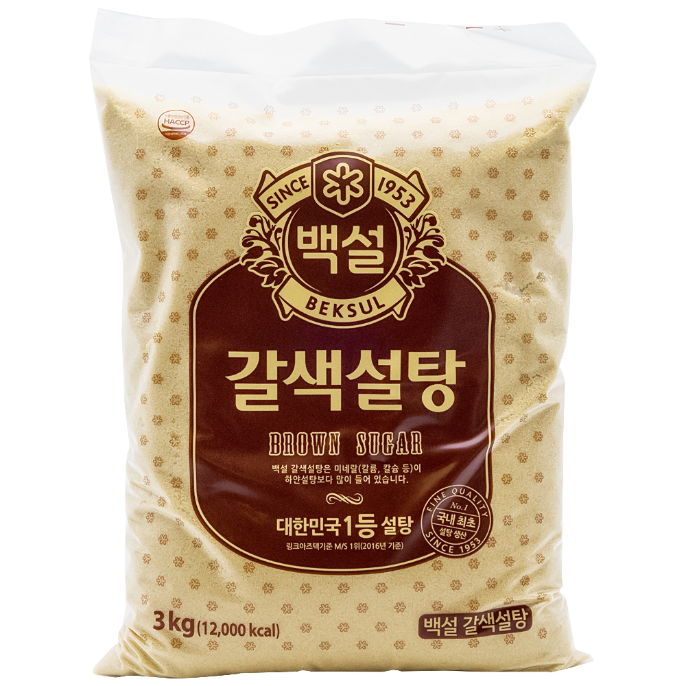 백설 갈색설탕3kg 썸네일 2