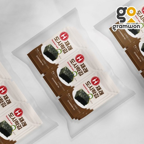 해송식품 팔도강산 포도씨유로구운김 도시락김(4g x 12P + 12P) 썸네일 3