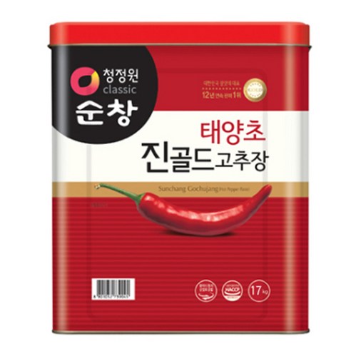 (주)진미식품 골드고추장 17kg/캔 17000G x 1EA 썸네일 2