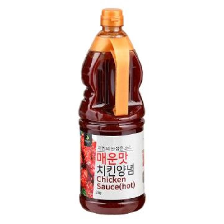 ㈜포앤그린 하하식품 치킨양념소스(매운맛) 2kg 썸네일 2
