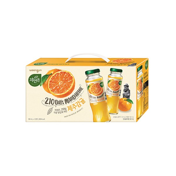 해태음료 과일촌 제주감귤 선물세트(병) 180ml*12 썸네일 3