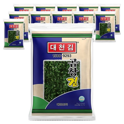 대천김 양념장에 찍어먹는 구이김 8g*8*12 썸네일 2