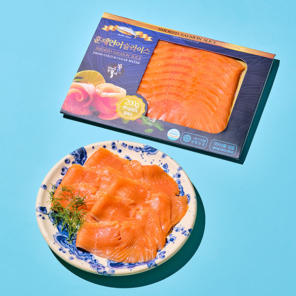 훈제연어슬라이스300g*30 썸네일 3