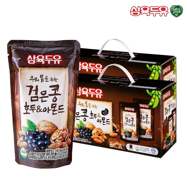 삼육식품 삼육두유 검은콩호두&아몬드 195G x 30EA 썸네일 3