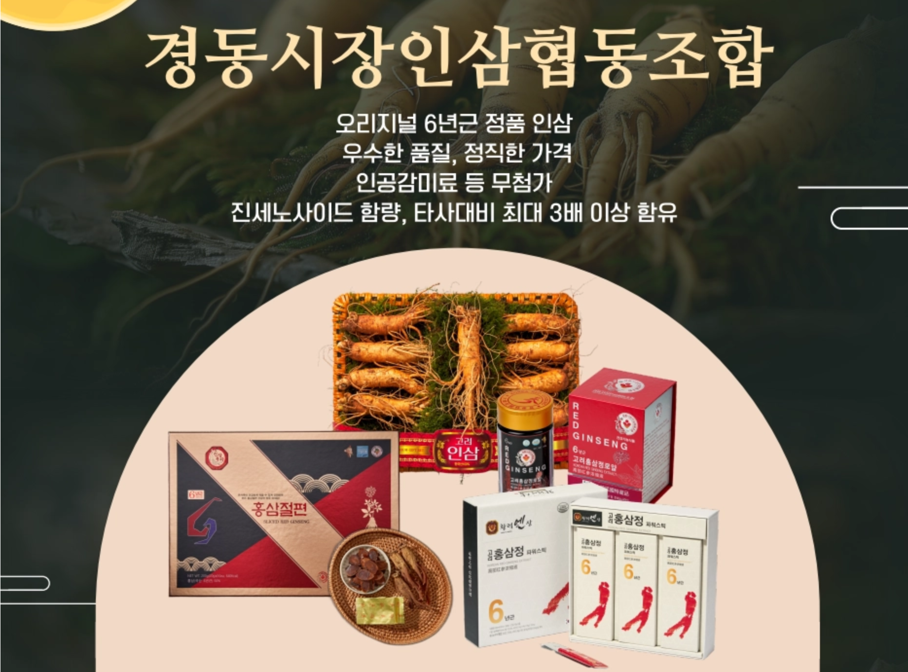 홍천6년근인삼 홍삼절편 200g 썸네일 2