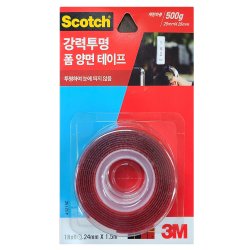 3M/양면테이프/24mm*1.5m/투명폼(500g)3215C 썸네일 2