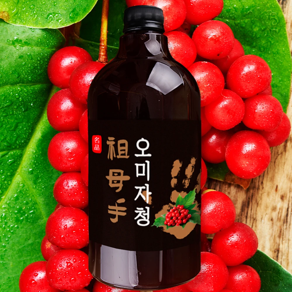 수도산오미자유통센타 수도산오미자 수도산 오미자진액-1000ml 1000G x 1EA 썸네일 2