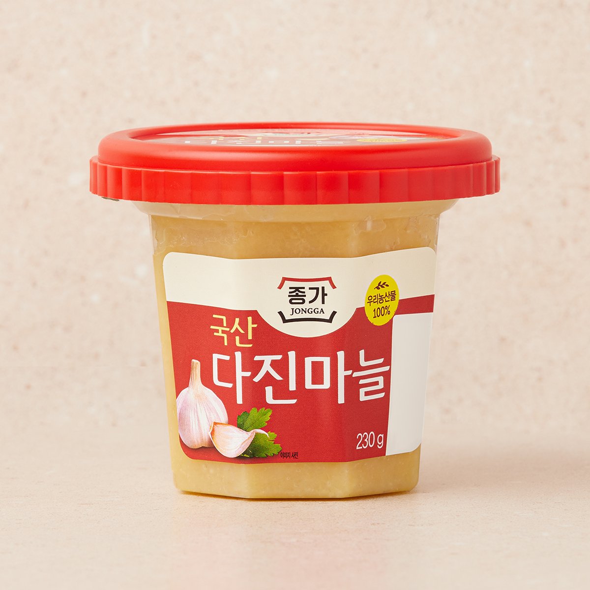 햇빛자색죽염녹차국산 다진마늘170g 썸네일 2