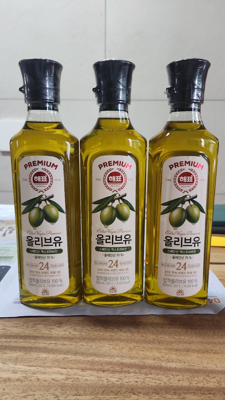 사조해표 압착올리브유 500ml 썸네일 3