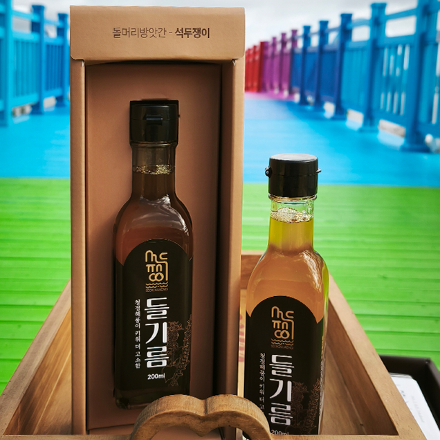 개나리영농조합법인 늘해랑 참기름300ml 들기름300mlx 각1EA BOX 썸네일 2