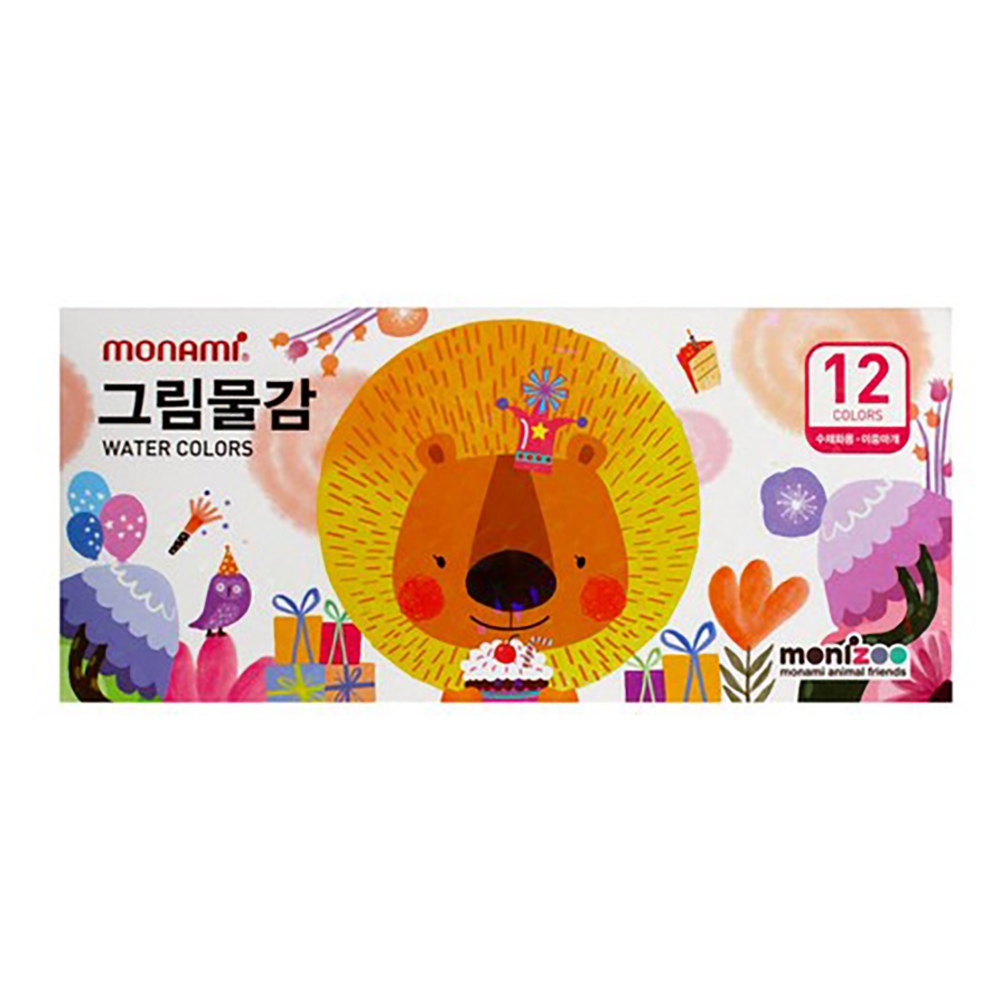 모니주 12색 수채물감 6ml 썸네일 3