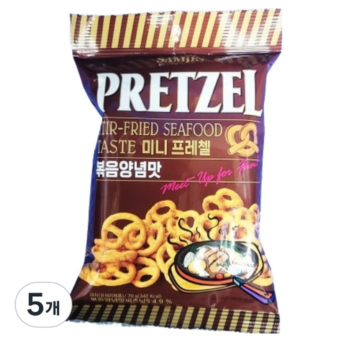 (주)삼아인터내셔날 곤지암공장 두번발효하고 두번구운 프레첼 양파&머스타드맛 70G x 30EA 썸네일 2