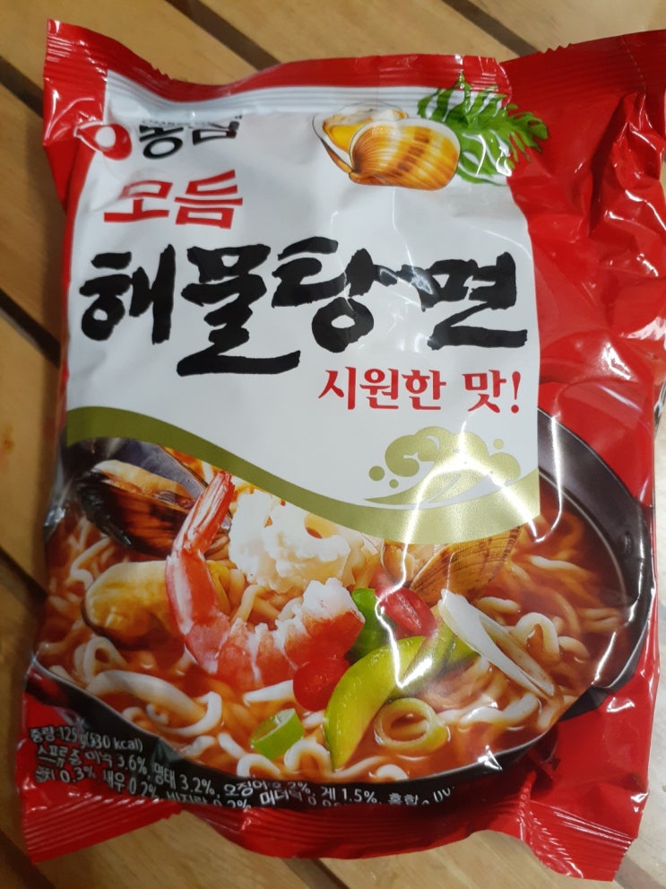 농심 모듬 해물탕면 시원한맛 125G 썸네일 2