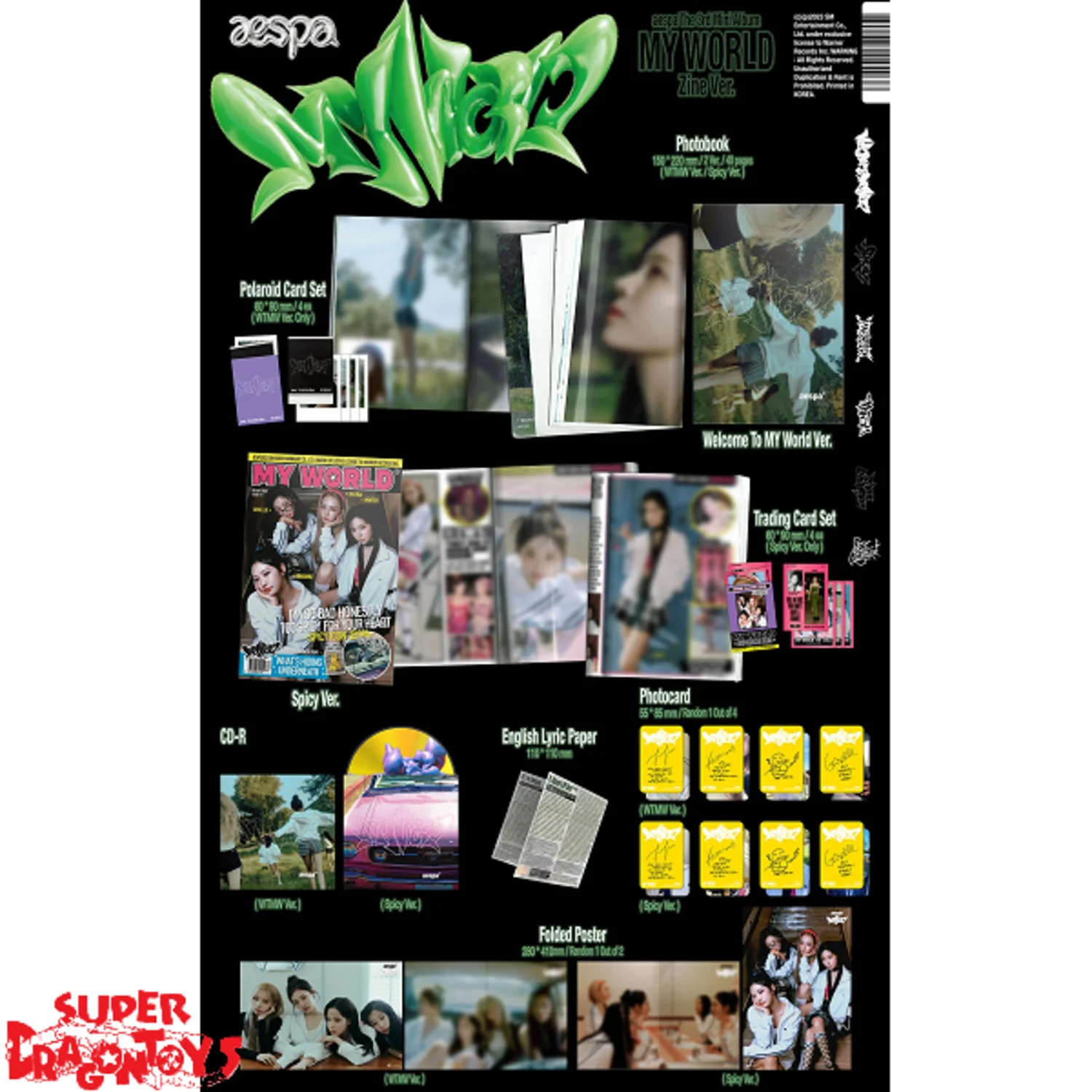 에스파-MYWORLD(3RD미니앨범)[Zine Ver.] 썸네일 3