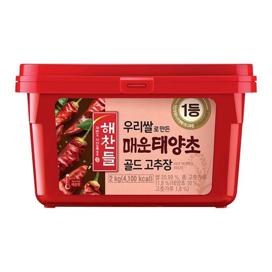 해찬들 태양초 골드 고추장 2kg 썸네일 3