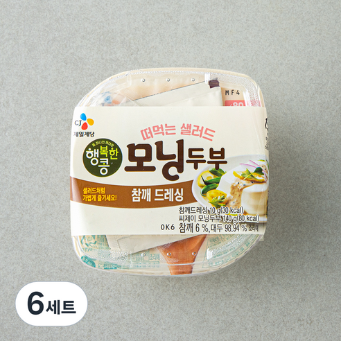 CJ 제일제당 행복한콩 모닝두부 오곡참깨 기획 385G x 1EA 썸네일 3
