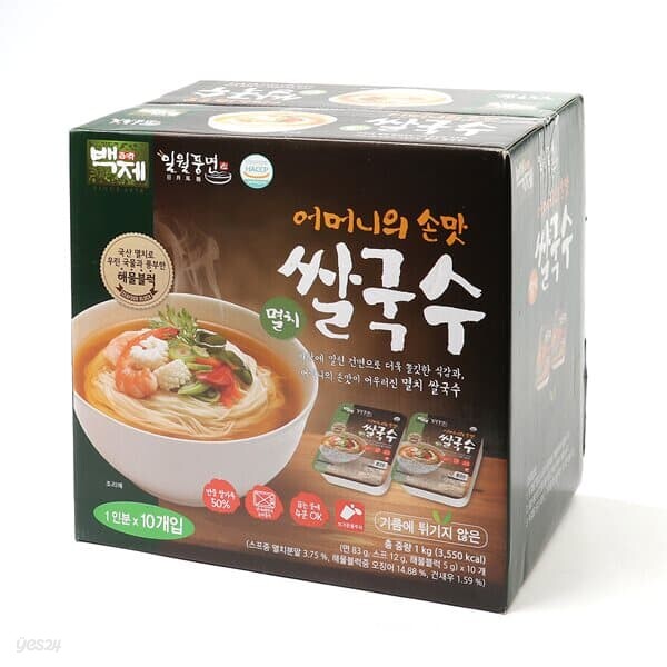 (주)백제씨푸드 공주율찬 알밤국수박스 100G x 24EA 썸네일 2