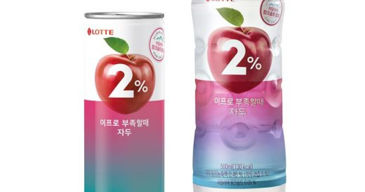롯데칠성음료 2%부족할때 2%부족할때복숭 500G x 1EA 썸네일 2