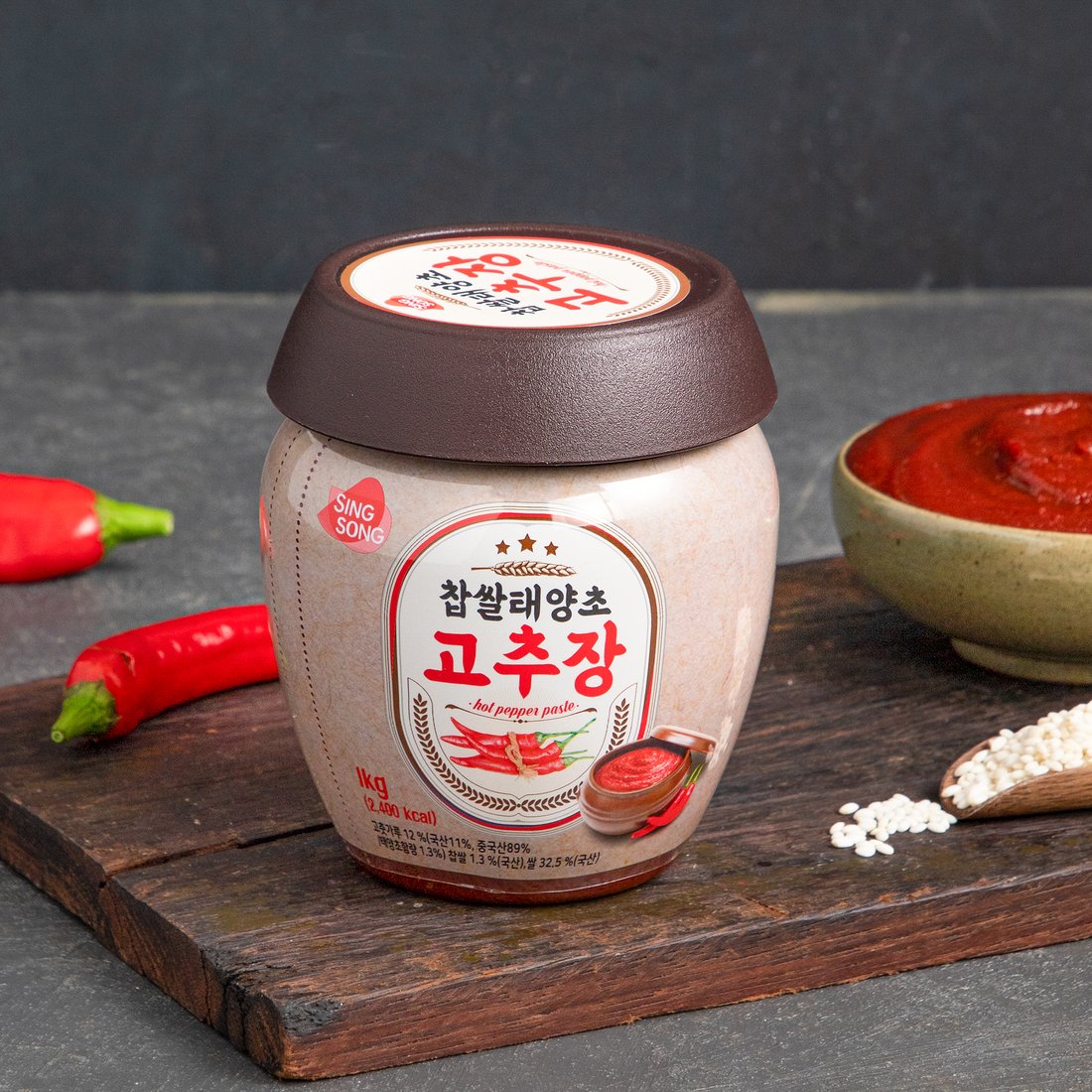 흑마늘 태양초 찹쌀 고추장 골드 1kg 썸네일 3