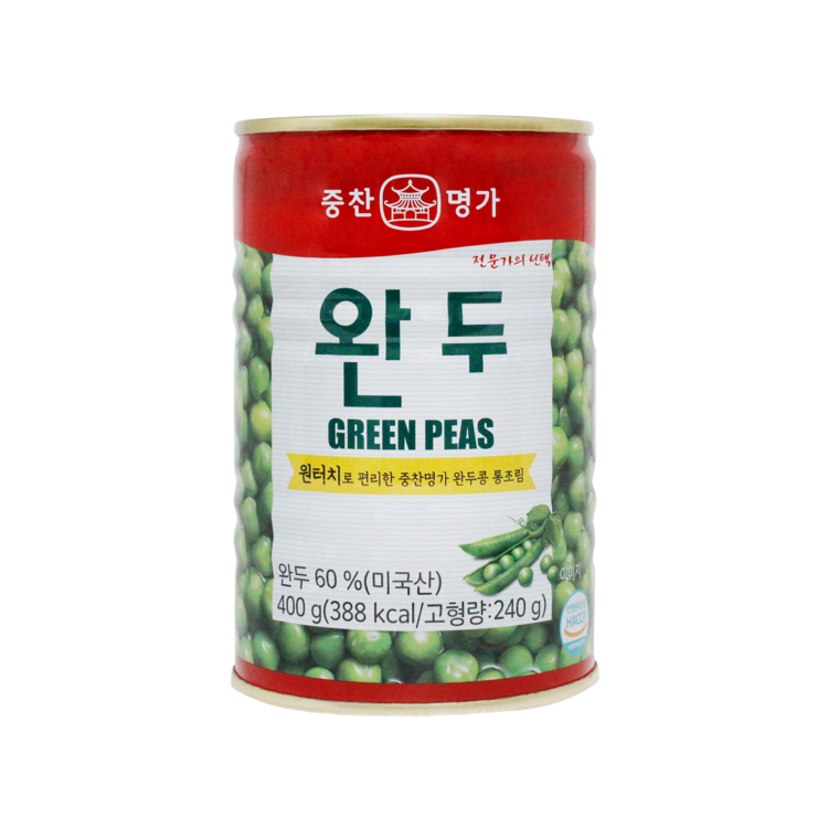 완두콩통조림 완두콩60% 400G 썸네일 2