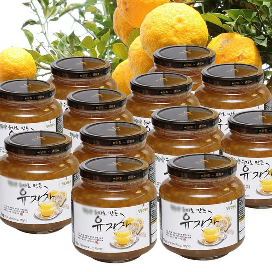 무농약유자로만든유자차 1kg 2병 썸네일 2
