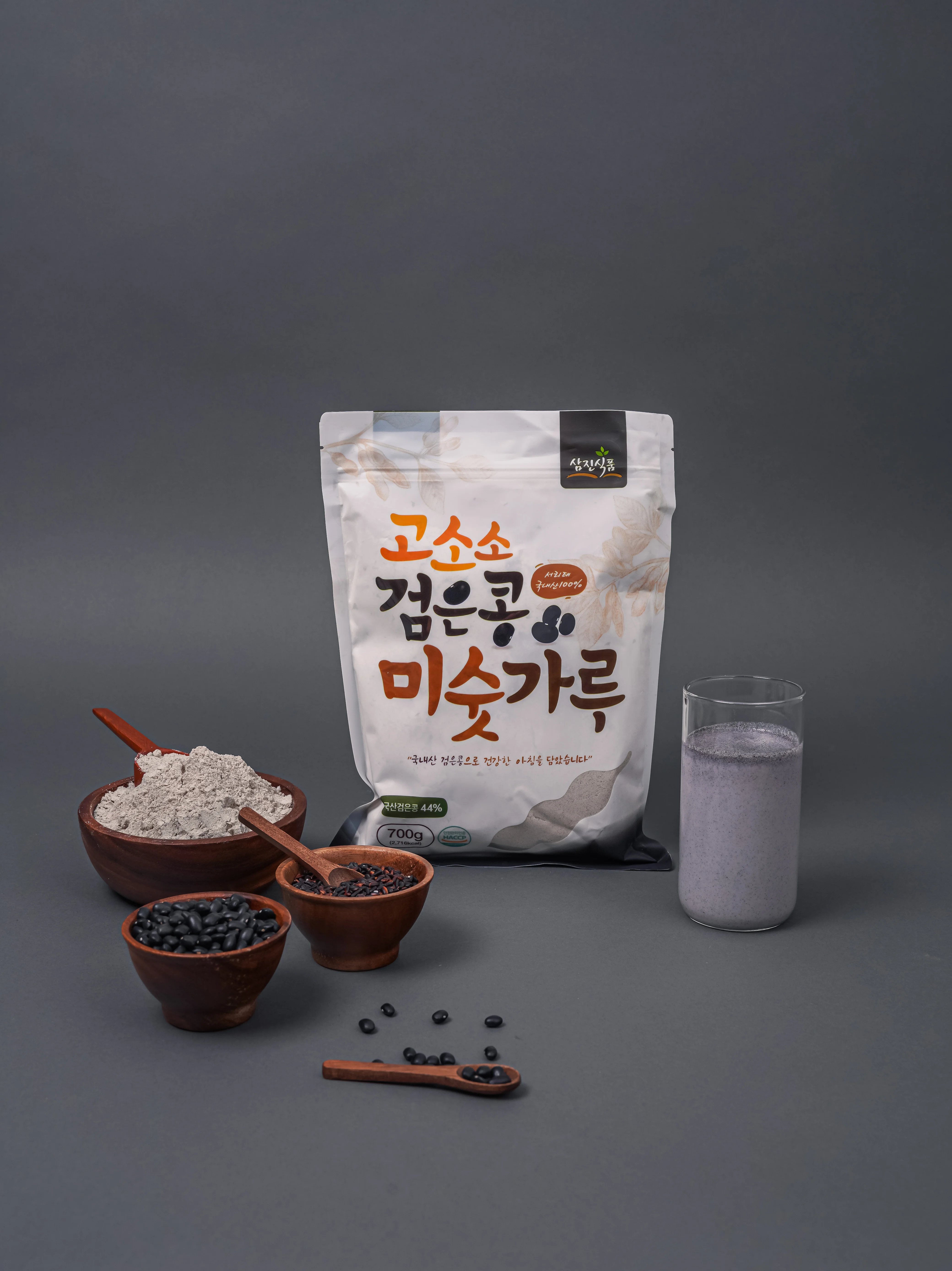 삼진식품 고소소검은콩미숫가루 750G*2EA 썸네일 3