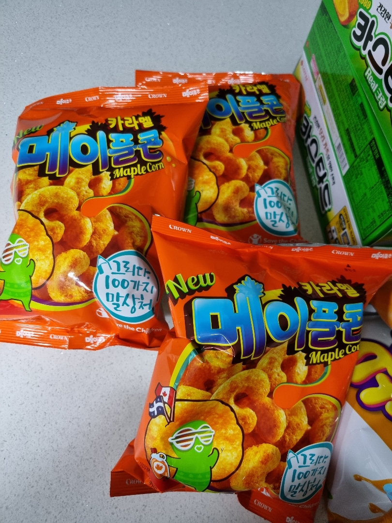 크라운제과 스낵 카라멜콘메이플 74G 썸네일 3